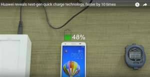 資訊-華為開創(chuàng)快速充電新時代 5分鐘充電48%