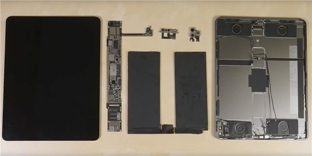 新款iPad Pro拆解報(bào)告出爐 光學(xué)雷達(dá)掃描儀現(xiàn)身